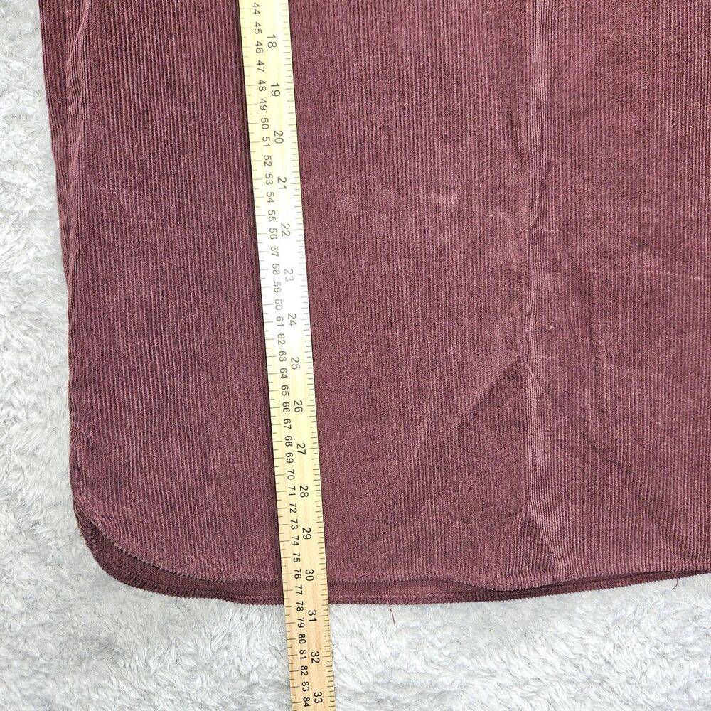 Eddie Bauer Womens Vintage Corduroy Shirt Medium Longsleeve 90s Thick Casual - Picture 5 of 9